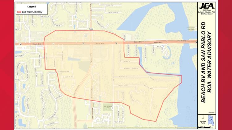 Boil Water Advisory in place for parts of San Pablo Road after water main break — First Coast News Local, Bonita Springs Community news