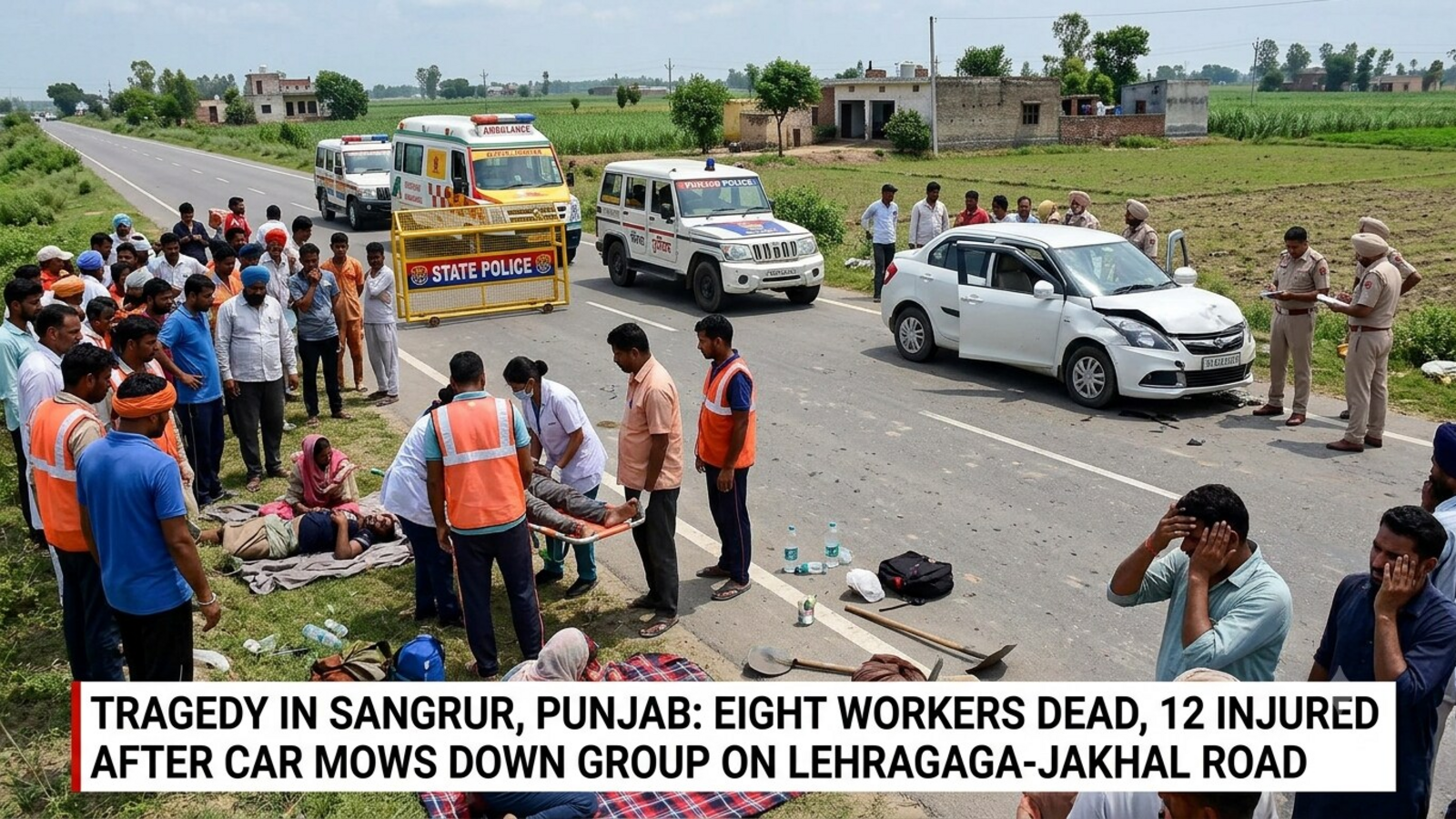 Eight dead, 12 injured as car runs over workers in Punjab's Sangrur: What led to the accident? Details — Mint India, Bonita Springs Technology news